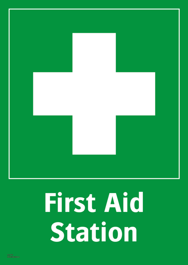 Nödskylt första hjälpen first aid atation