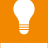 Återvinningsskylt med symbol för elavfall - ljuskällor och texten "ljuskällor".