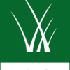 Återvinningsskylt med symbol för gräs & löv och texten "gräs & löv".