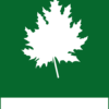 Återvinningsskylt med symbol för invasiva arter och texten "invasiva arter".